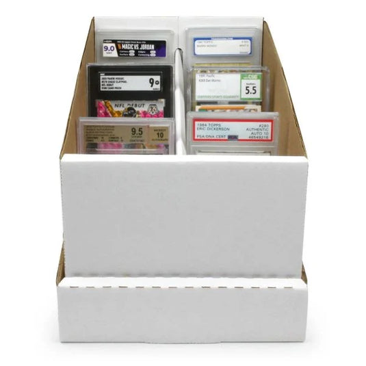 Which BCW Cardboard Boxes are Large Enough for Card Holders or Graded Cards?
