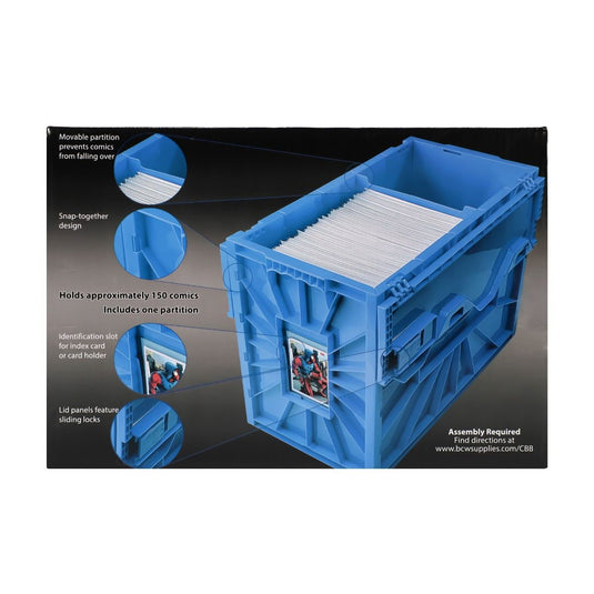COMIC BOOK BIN - SHORT - BLUE