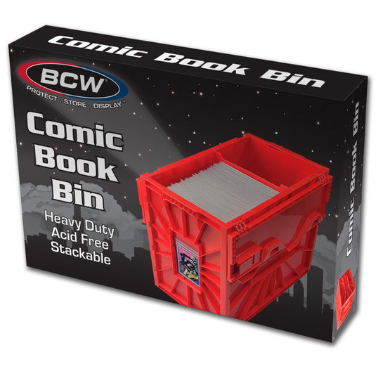 COMIC BOOK BIN - SHORT - RED