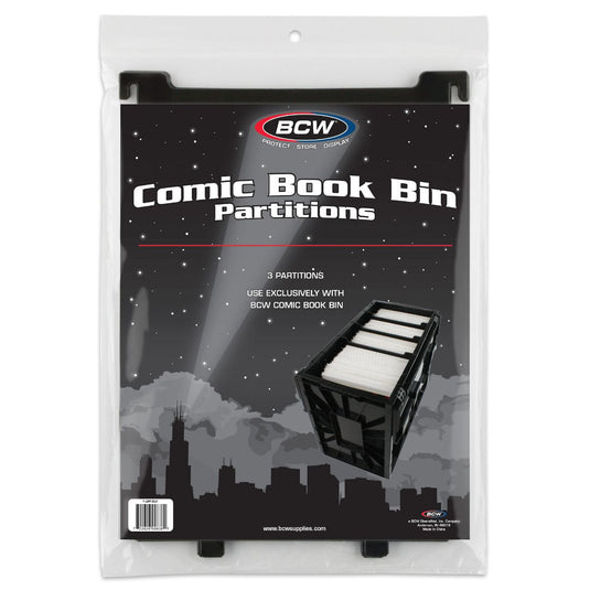 COMIC BOOK BIN PARTITION - BLACK