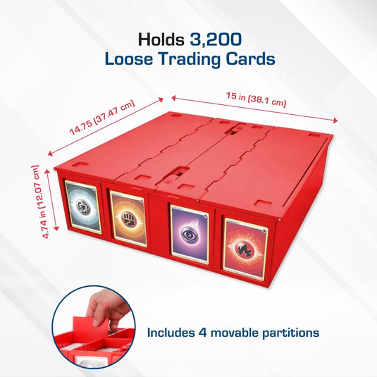 3200 CARD BIN - RED