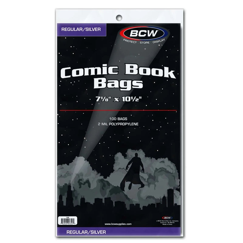 Load image into Gallery viewer, SILVER/REGULAR COMIC BAGS - 7 1/8 X 10 1/2
