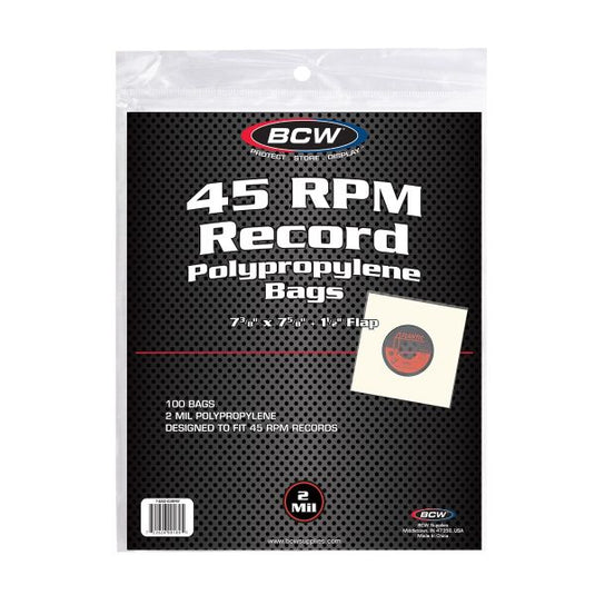 45 RPM BAGS - 7 3/8 X 7 5/8