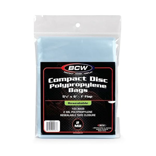 RESEALABLE CD BAGS - 5 1/8 X 5