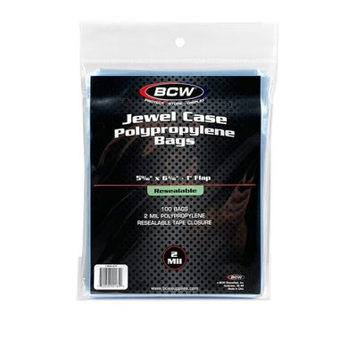 RESEALABLE JEWEL CASE BAGS - 5 9/16 X 6 3/16