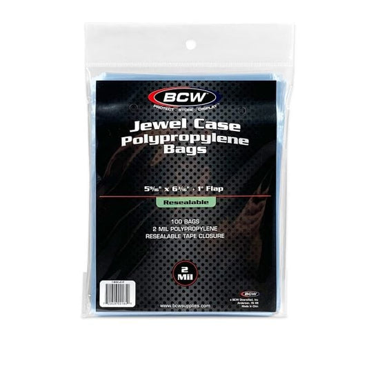 RESEALABLE JEWEL CASE BAGS - 5 9/16 X 6 3/16