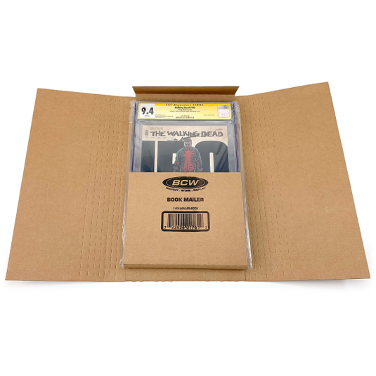 BCW book mailer with graded comic