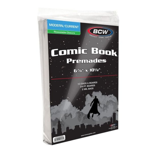 PREMADE RESEALABLE CURRENT BAG AND BOARD - 50 CT PACK