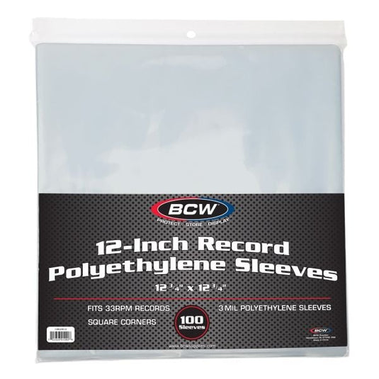 POLYETHYLENE RECORD SLEEVE - 12 INCH