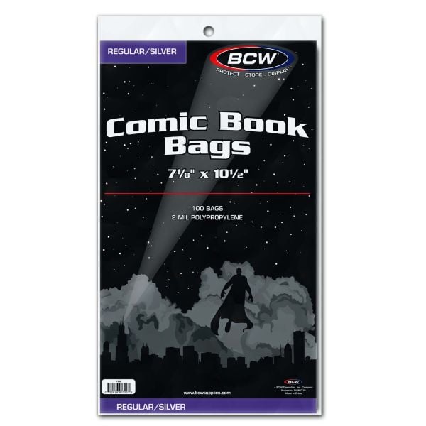 Load image into Gallery viewer, SILVER/REGULAR COMIC BAGS - 7 1/8 X 10 1/2
