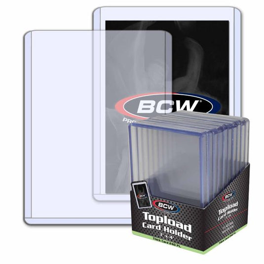 TOPLOAD HOLDER - 3 X 4 X 7 MM - 240 PT. THICK CARD