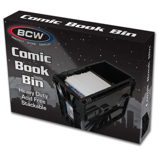 COMIC BOOK BIN - SHORT - BLACK