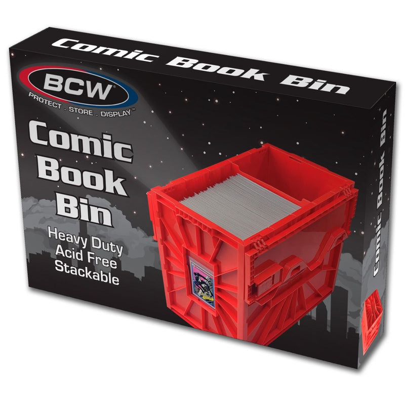 Load image into Gallery viewer, COMIC BOOK BIN - SHORT - RED
