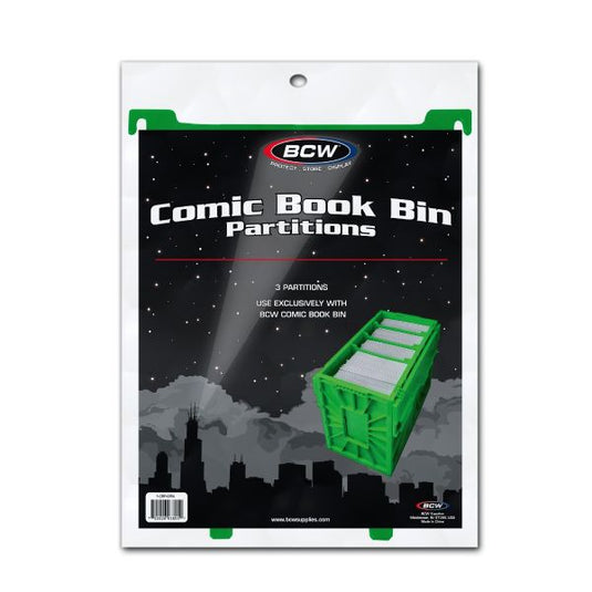 COMIC BOOK BIN PARTITION - GREEN