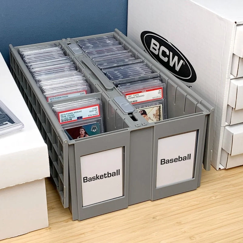 Load image into Gallery viewer, GRADED CARD BIN -TWO ROW- GRAY
