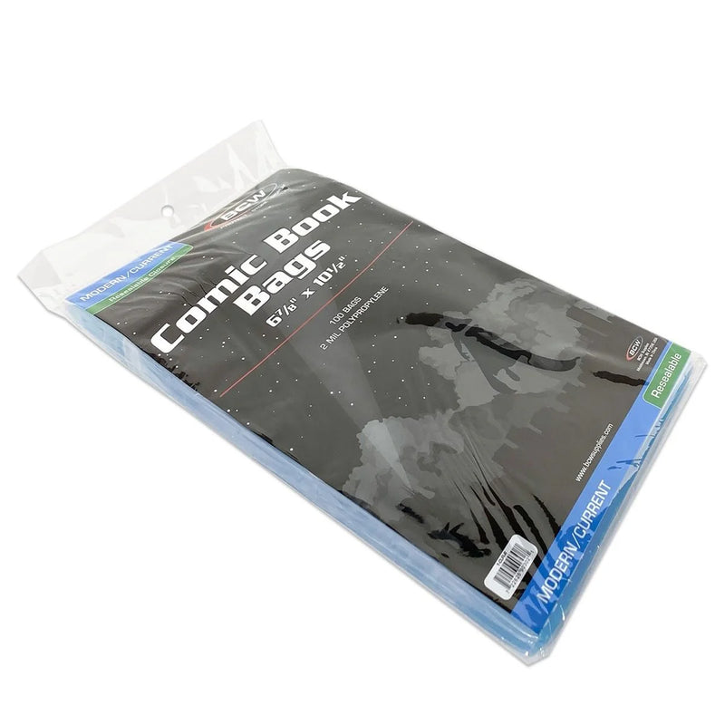 Load image into Gallery viewer, RESEALABLE CURRENT/MODERN COMIC BAGS - 6 7/8 X 10 1/2
