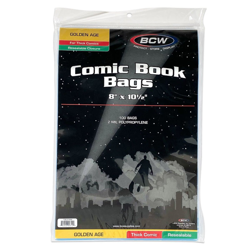 Load image into Gallery viewer, RESEALABLE GOLDEN COMIC BAGS - THICK - 8 X 10 1/2
