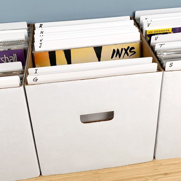 Load image into Gallery viewer, 12 INCH RECORD DIVIDERS - MEDIUM - WHITE
