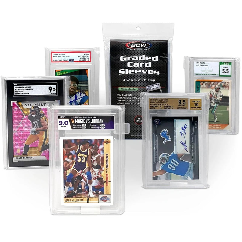 Load image into Gallery viewer, RESEALABLE GRADED CARD SLEEVES - 3 3/4 X 5 1/2
