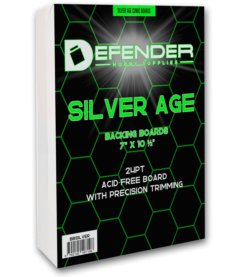 Load image into Gallery viewer, DEFENDER SILVER BACKING BOARDS - 7 X 10 1/2
