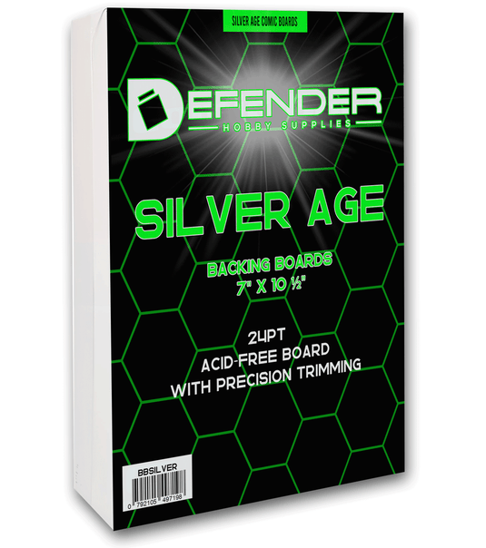 DEFENDER SILVER BACKING BOARDS - 7 X 10 1/2