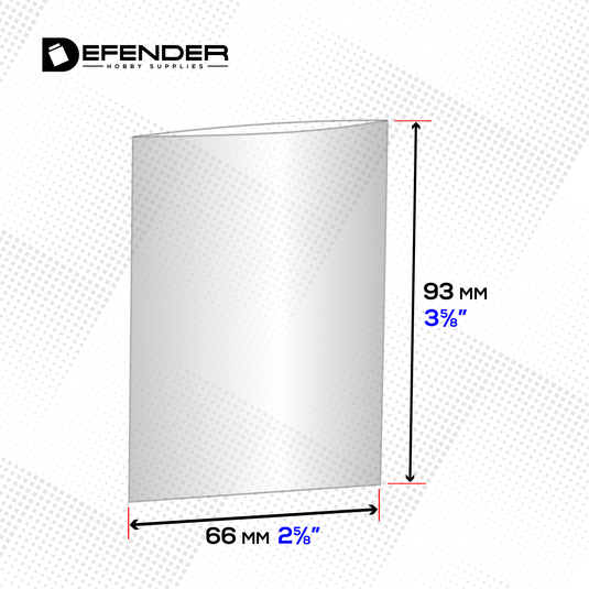 DEFENDER CARD SLEEVES - 2 5/8 X 3 5/8
