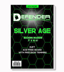 DEFENDER SILVER BACKING BOARDS - 7 X 10 1/2