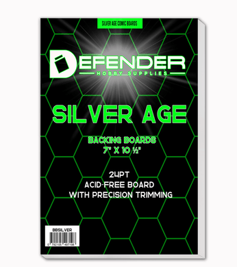 DEFENDER SILVER BACKING BOARDS - 7 X 10 1/2