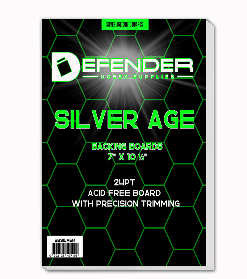 Load image into Gallery viewer, DEFENDER SILVER BACKING BOARDS - 7 X 10 1/2
