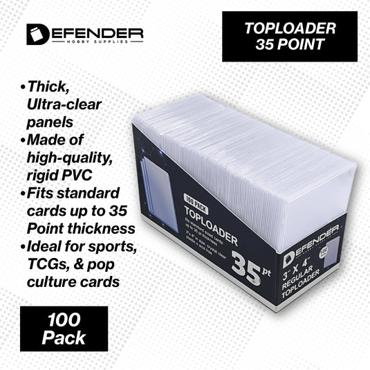 35PT TOPLOADERS – 100 PACK