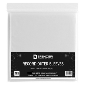 Defender Clear Record Sleeves – 12