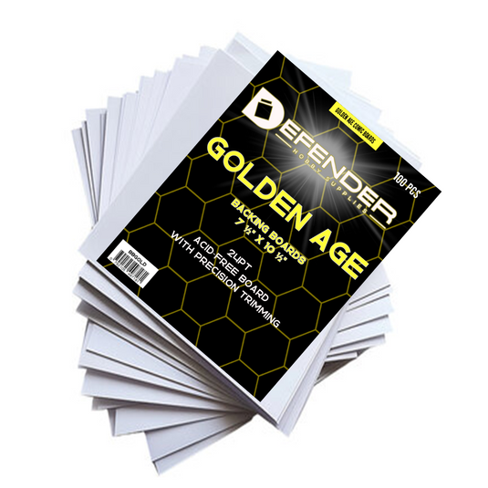 DEFENDER GOLDEN AGE COMIC BOARDS  7 ½" x 10 ½"