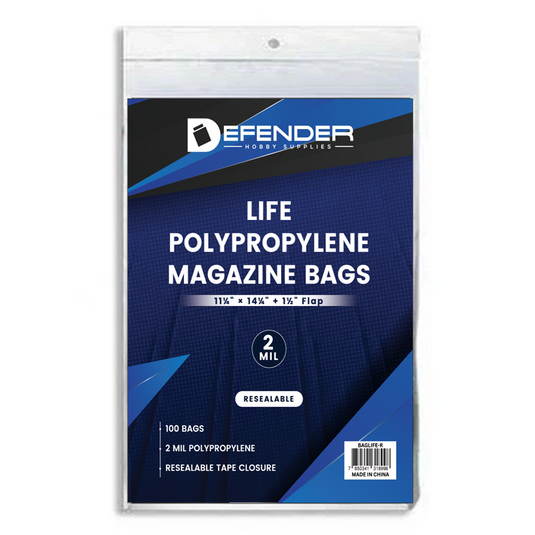 Defender Life Magazine Bags Resealable — Pack of 100
