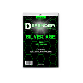 Defender Silver Comic Bags