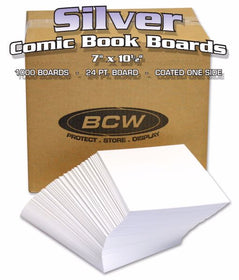 BULK SILVER AGE BACKING BOARDS - 7 X 10 1/2