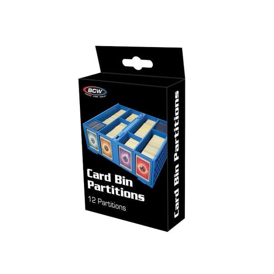 COLLECTIBLE CARD BIN PARTITIONS - BLUE