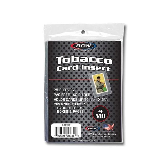 Pack of BCW tobacco card inner sleeve Collectors Hub Pack of BCW tobacco card inner sleeve Collectors Hub