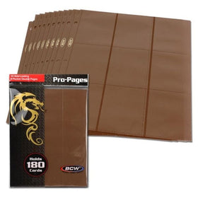 SIDE LOADING 18-POCKET PRO PAGES - BROWN