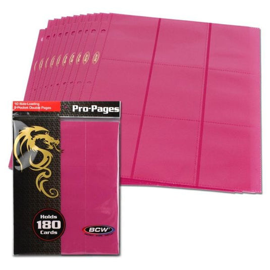 SIDE LOADING 18-POCKET PRO PAGES - PINK