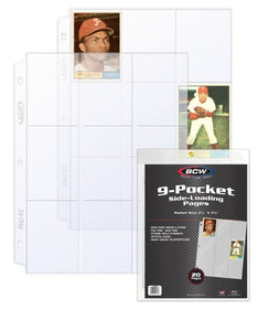 PRO 9-POCKET PAGE - SIDE LOAD - (20 CT. PACK)