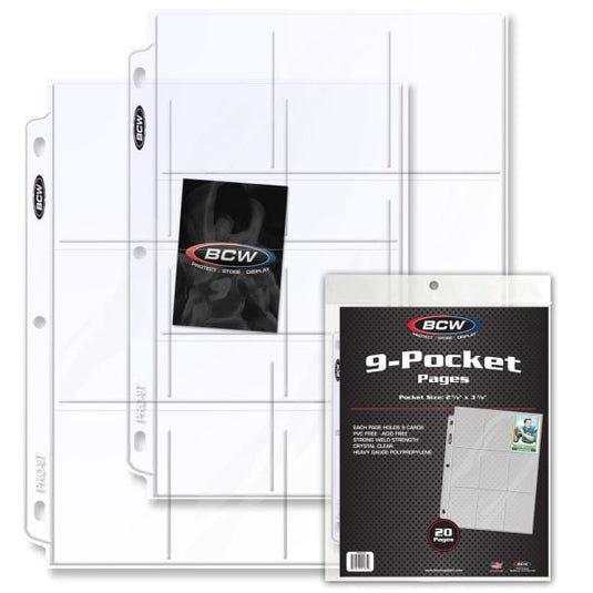 PRO 9-POCKET PAGE (20 CT. PACK)