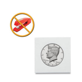 PAPER FLIPS 2X2 - ADHESIVE - HALF DOLLAR