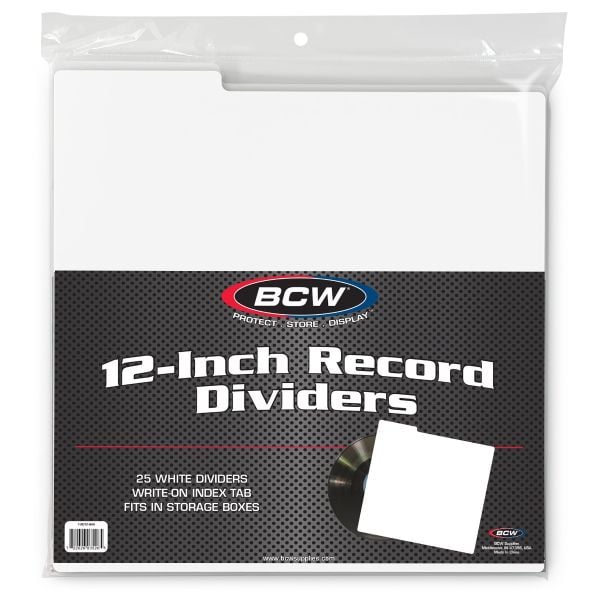 Load image into Gallery viewer, 12 INCH RECORD DIVIDERS - WHITE
