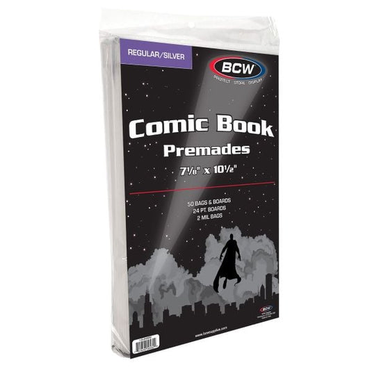 PREMADE SILVER BAG AND BOARD - 50 CT PACK