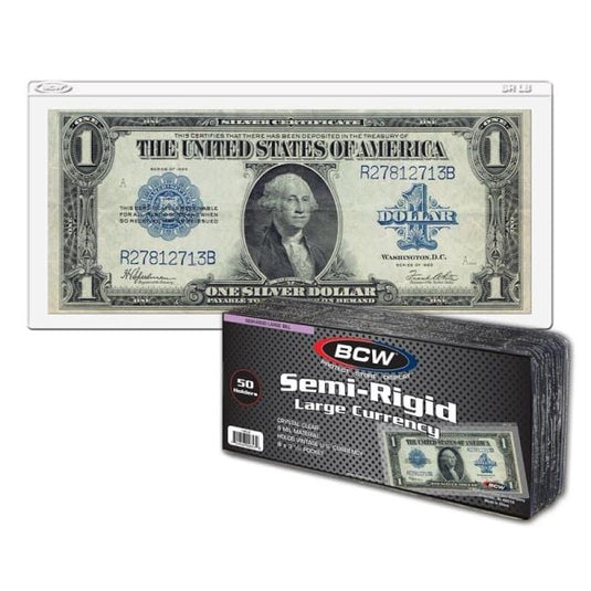 SEMI-RIGID CURRENCY HOLDER - LARGE BILL