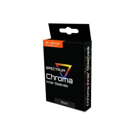 CHROMA INNER SLEEVES - BLACK BACK CLEAR FRONT