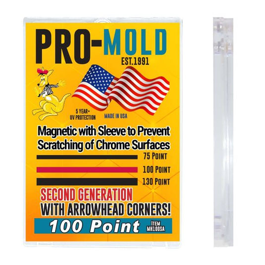 ARROW CORNER MAG CARD HOLDER FOR A SLEEVED CARD - 100PT