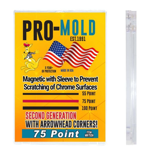 ARROW CORNER MAG CARD HOLDER FOR A SLEEVED CARD - 75 PT